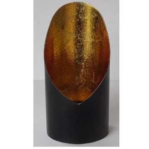 Portavelas de luz de té, portavelas con forro de lámina dorada, portavelas de Navidad, decoración del hogar, artesanías de Metal, decoración de Navidad - Product Image 3