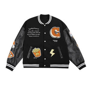 Veste d'université classique Fournisseur OEM Ourlets côtelés à l'avant Options de broderie personnalisées pour les écoles ou les équipes - Product Image 6