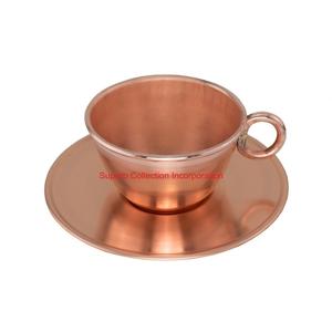 Elegant <b>Gold</b> Finish Stainless Steel Double-Walled Thermal Insulated Coffee Tea <b>Cup</b> And Saucer Set For Home Office & Gifting - Product Image 6