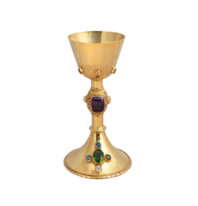 Calice à vin de luxe de qualité supérieure avec caboteur gobelet de mariage décoratif verrerie domestique de qualité supérieure fabriquée en Inde - Product Image 1