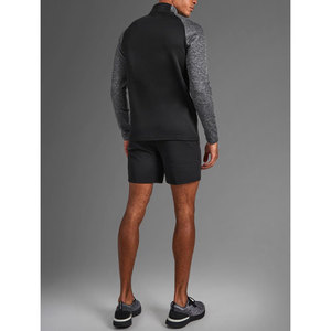 Logo personnalisé Vente en gros Vêtements de fitness de haute qualité Vêtements de gym deux pièces Ensembles chemises et shorts à fermeture éclair pour hommes - Product Image 6