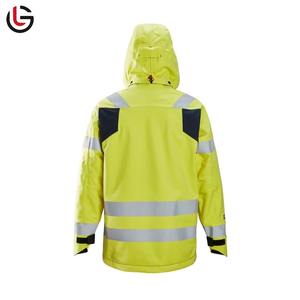 Veste de travail de sécurité unisexe haute visibilité en polyester imperméable durable de haute qualité de grande taille - Product Image 2