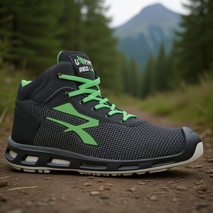 Botas de Seguridad RedLion S3S CI FO SR ESD, Talla 44 W.11, Negro/Verde - Calzado de Seguridad Ergonómico para el Trabajo - Product Image 3