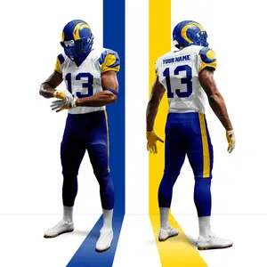 Meilleur uniforme de football américain respirant à manches courtes, personnalisable, de haute qualité, vente en gros - Product Image 5