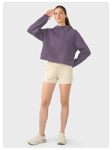 Sweat-shirt à capuche unisexe pour le sport et la gym, crop top, impression personnalisée, logo, technique tie-dye, lavage à l'acide, logo frontal, sublimation, streetwear - Product Image 5