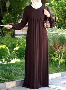 Abaya de aspecto sencillo liso para mujer musulmana para ropa de verano - Product Image 1