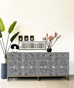 Cómoda de Alta Calidad con Incrustaciones de Hueso, Mueble de Salón, Estilo Antiguo, Cómoda con Incrustaciones de Hueso de la India - Product Image 4