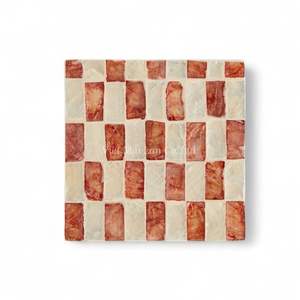 Mother of Pearl <b>Coasters</b> Shell Inlay <b>Drink</b> <b>Coasters</b> Natural Eco Friendly Tableware for Home and Dining Use - Product Image 2