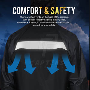 2025 Meilleures ventes Vêtements de sécurité Combinaisons de pluie Matériau durable Combinaisons de pluie Taille personnalisée - Product Image 5