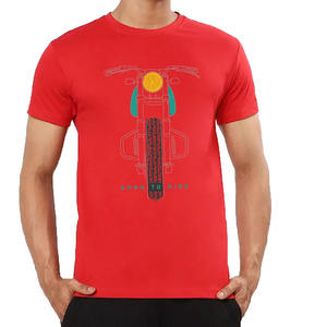 T-shirt moto personnalisé pour hommes à séchage rapide 100% coton Impression numérique Sublimation Sportswear - Product Image 1