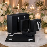 Caja de Regalo Magnética Plegable de Cartón Rígido, Laminación Mate, Forro de Esponja, Cierre Magnético, para Recuerdos de Boda, Empaque para Eventos