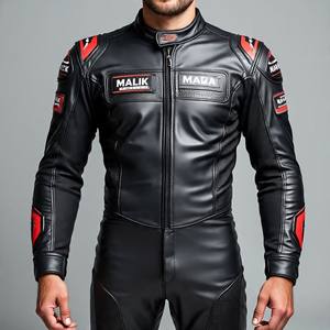 Traje de motocicleta con logotipo personalizado MALIK RAZA al por mayor para pedidos de clubes/grupos | Directo de fábrica - Product Image 5