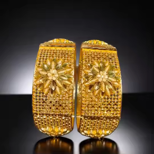 Bulk Selling <b>Bangles</b> <b>Set</b> with 22K Gold Plated Modern Style <b>Bangles</b> <b>Set</b> for Women Wear Jewelry by Exporters - Product Image 1