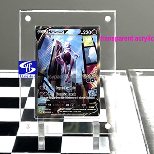 Support d'affichage en acrylique transparent personnalisé SYP Factory pour le jeu de cartes <span class=keywords><strong>POKeMON</strong></span> CARD GAME Sv2a 006/165 RR avec aimant puissant, support en acrylique - Product Image 1
