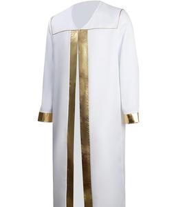 Vêtements d'église de couleur unie pour femmes Robes de clergé Vêtements de prêtre Robe longue Robes de clergé Prix bon marché - Product Image 3