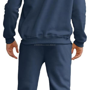 ชุดแทรคสูทสตรีทแวร์ผู้ชาย ผ้าฝ้าย 100% เสื้อฮู้ดดี้และกางเกงขายาวแบบสวม คุณภาพสูง สำหรับผู้ชาย ผ้าฝ้าย 100% - Product Image 5