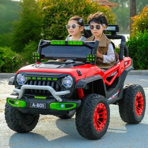 24V 长续航电池塑料男女通用儿童电动越野车 2 座 4WD 遥控车减震轮胎 - Product Image 2