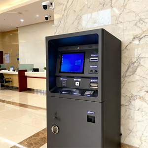 Kiosk nhà sản xuất ngân hàng <span class=keywords><strong>ATM</strong></span> kiosk tiền mặt tái chế kiosk đồng xu chấp nhận với máy quét dấu vân tay - Product Image 4