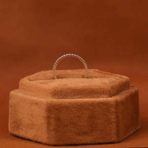 Bague de mariage en or massif 18KT avec diamant cultivé en laboratoire Style classique plaqué or rose Bagues d'anniversaire à la mode Cadeau - Product Image 3