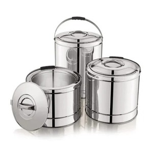 Article le plus vendu en 2025, marmite en acier inoxydable de 20 litres, grande casserole en métal, réchaud à nourriture classique, réchaud à soupe de haute qualité - Product Image 6