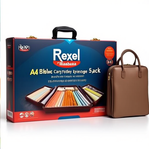 Rexel A4 Blue Carry Folder Briefcase 5-Pack - Product Image 2