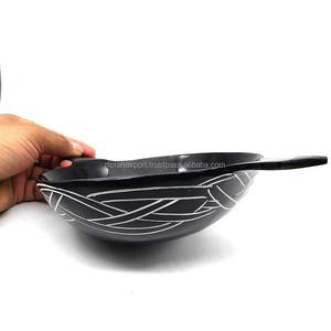 Cuenco profundo hecho a mano de color de cuerno natural para utensilios de cocina Tazón de cuerno de ajuste de fiesta de artesanías RF a la venta - Product Image 2