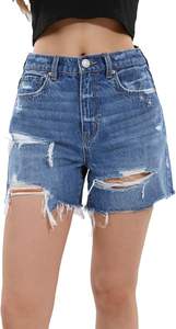 Ladies <b>Elastic</b> Cargo <b>Shorts</b> Trending Summer Street Wear Woman Stylish Denim Cargo <b>Short</b> for <b>Women</b> Custom Denim <b>Shorts</b> - Product Image 3