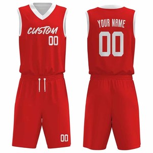 Uniforme de basket-ball personnalisé, imprimé par sublimation, nom et numéro de l'équipe, maillot et short respirants et à séchage rapide - Product Image 2