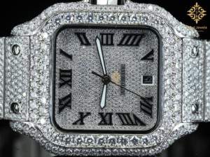 Montre automatique de luxe pour homme en moissanite, entièrement sertie de diamants, bracelet hip-hop, fermoir, édition limitée - disponible en gros - Product Image 2
