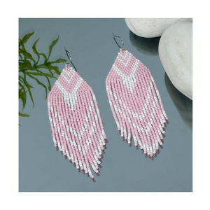Premium Quality <b>Handmade</b> Beaded <b>Earrings</b> with Custom Design for Spring and Summer Collections Available for Affordable Price - Product Image 2