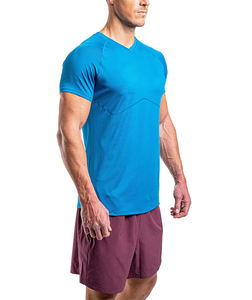 Camiseta de entrenamiento de gimnasio de compresión de alto rendimiento para hombre, camiseta ligera de secado rápido para atletismo, correr, deportes, Fitness, técnica impresa - Product Image 3