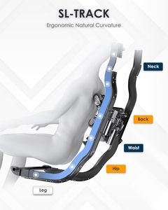 Fauteuil de massage mécanique avec refroidissement lombaire, chaleur, rouleaux doubles pour les pieds, programmes de massage intelligents et haut-parleurs Bluetooth - Product Image 5