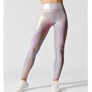Custom <b>Compression</b> Running Tights Soft Private Label Yoga Pants Gym Skin High Waist Shiny <b>Women</b> <b>Leggings</b> Fashion Ladies <b>Leggings</b> - Product Image 1