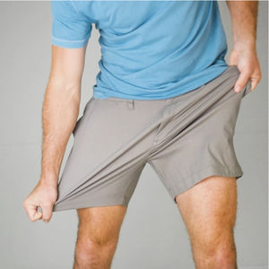 Pantalones cortos de entrenamiento de 5 pulgadas para hombre, Bermudas informales de secado rápido de cintura alta con logotipo personalizado, impermeables, 100% algodón, tejido de estambre - Product Image 6