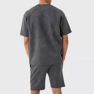 Conjunto de Dos Piezas de Camiseta Polo Informal de Manga Corta y Pantalones Cortos con Estampado Personalizado para Hombre, Transpirable y Novedoso - Product Image 2