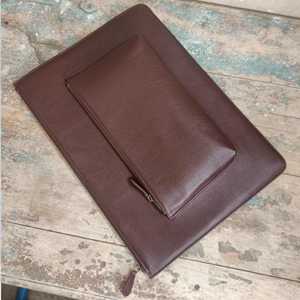 Vintage Genuine <b>Leather</b> Portable Lightweight High Quality <b>Laptop</b> Sleeve Handmade Office Business Organizer Bag Classic Executive - Product Image 5