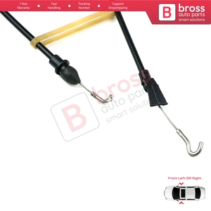 Cable Bowden de liberación de la cerradura de la puerta delantera interior BDP71 para Golf MK5 1K1 1K5 Plus 5M1 521 Jetta MK3 1K2 4/5 puertas 5M0837085B - Product Image 6