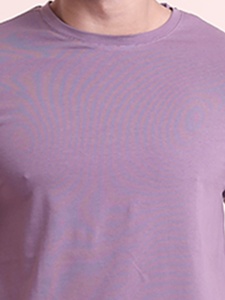 Venta caliente O-cuello de media manga de los hombres de la Camiseta cómoda 100% algodón versátil esencial para el uso diario Casual - Product Image 3
