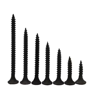 Vis autotaraudeuse à tête trompette Phillips en acier inoxydable noir sur mesure, grade 8.8, pour cloisons sèches - Product Image 1