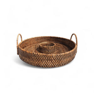 ตะกร้าผลไม้หวายธรรมชาติอเนกประสงค์เป็นมิตรต่อสิ่งแวดล้อมสไตล์วินเทจ - Product Image 5