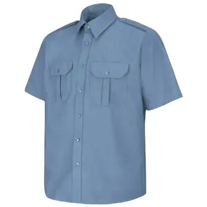 도매 고품질 사용자 정의 빠른 건조 부드러운 캐주얼 남성 의류 보안화물 가드 셔츠