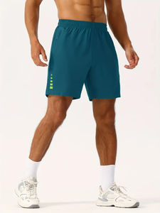 Personalizado hombres gimnasio Fitness verano Pantalones cortos Casual Playa nadar pantalones cortos cintura media diferente diseño impreso algodón poliéster Oem servicio - Product Image 2