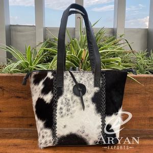 Bolso de mano de cuero de piel de vaca, monedero elegante, recién llegado, pelo en piel oculta, gran oferta, bolsos de diseñador para mujer, multiusos - Product Image 1