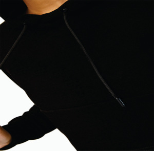 Sudadera Corta para Mujer con Forro Polar, 45% Algodón, 55% Poliéster, Diseño Blackout Sky Script, Personalizada al por Mayor - Product Image 4