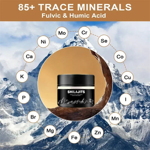 Resina de Shilajit del Himalaya de Alta Altitud, Superalimento Natural Rico en Minerales de Grado Alimenticio en Botella - Product Image 5