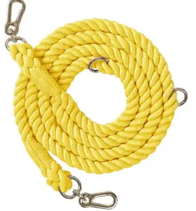 Correa de cuerda trenzada de algodón hecha a mano para perros: suministros duraderos y elegantes para mascotas Border Collies Cuerda de algodón correa de perro hecha a mano - Product Image 1