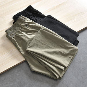 Pantalones Deportivos YING ENTERPRISES Personalizados Unisex 100% Algodón, Casuales, Lisos, Delgados, de Secado Rápido, con Cierre Elástico en la Cintura, Servicio OEM - Product Image 3