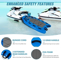 Traîneau gonflable robuste de sauvetage aquatique pour le remorquage de jet ski et le sauvetage à réponse rapide