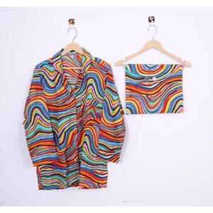 Conjunto de pijamas de algodón natural 100% para mujer, hecho a mano, elegante y cómodo, 2 piezas con bolsa, pijama para la vida diaria para el verano - Product Image 4