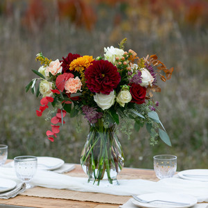VMA1061 - Bella Vintage Floral <b>Vase</b> - 10.6 - Product Image 3